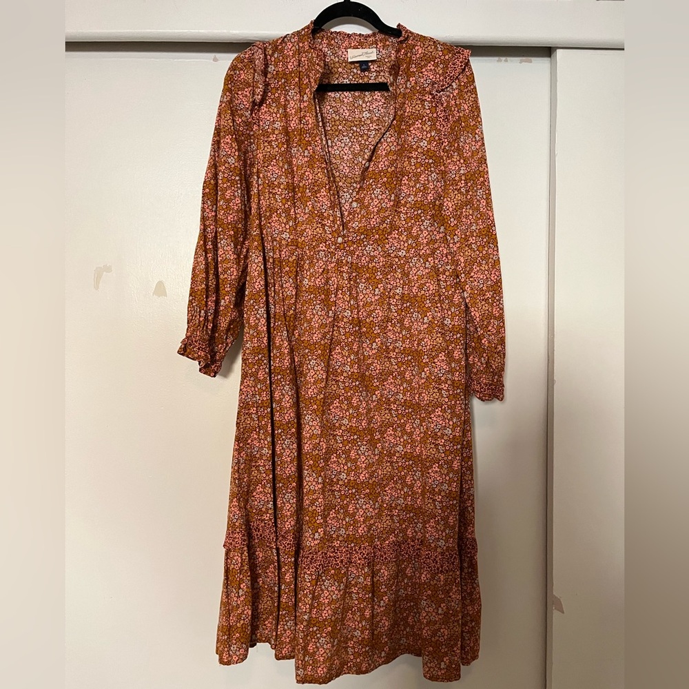 Universal Thread floral maxi dress with pockets, size small